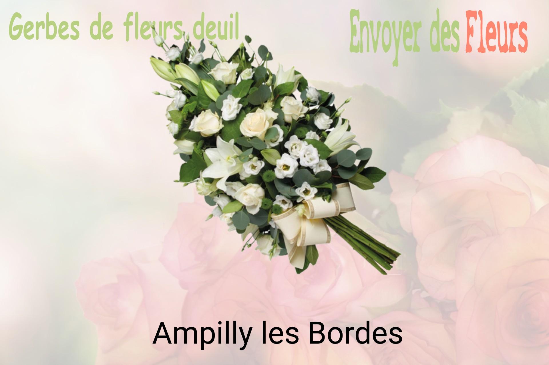 Gerbe de fleurs de deuil livrée à Ampilly-les-Bordes